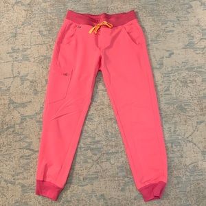 Pink FIGS Zamora Jogger Scrub Pants